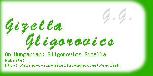 gizella gligorovics business card